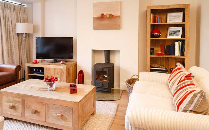 neat living room